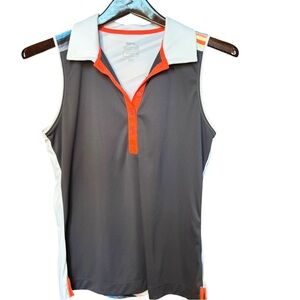 Talbots Zebra Print 3/4 Sleeve Top Petite Medium Mp Shirt